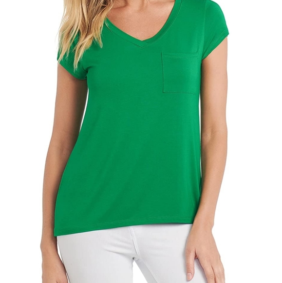 Cable Gauge Vneck Swing Body Pocket Tee 